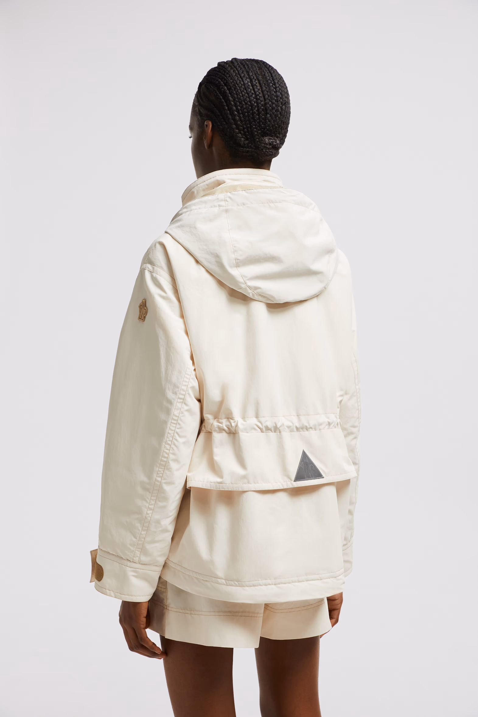 Nimba Hooded Field Down Jacket Women White Moncler 5